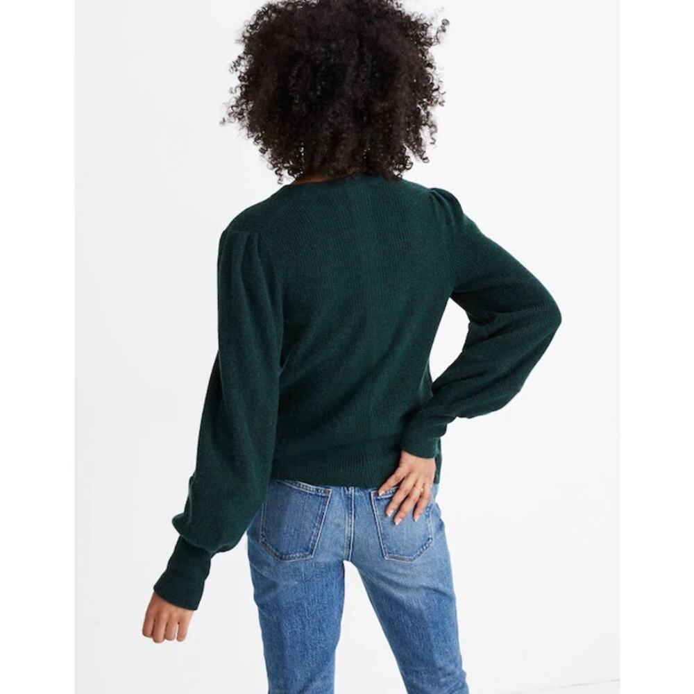 Madewell Green Baybrook Pullover Crewneck Sweater Size Small - Picture 3 of 9